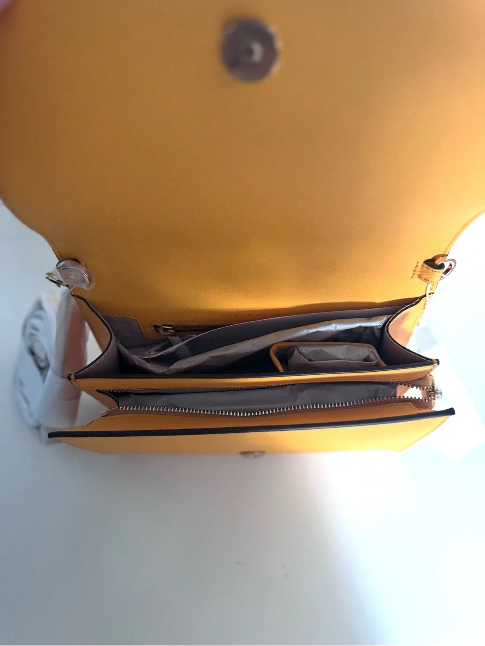 TORY BURCH EMERSON COMBO CROSS-BODY - SOLAR YELLOW